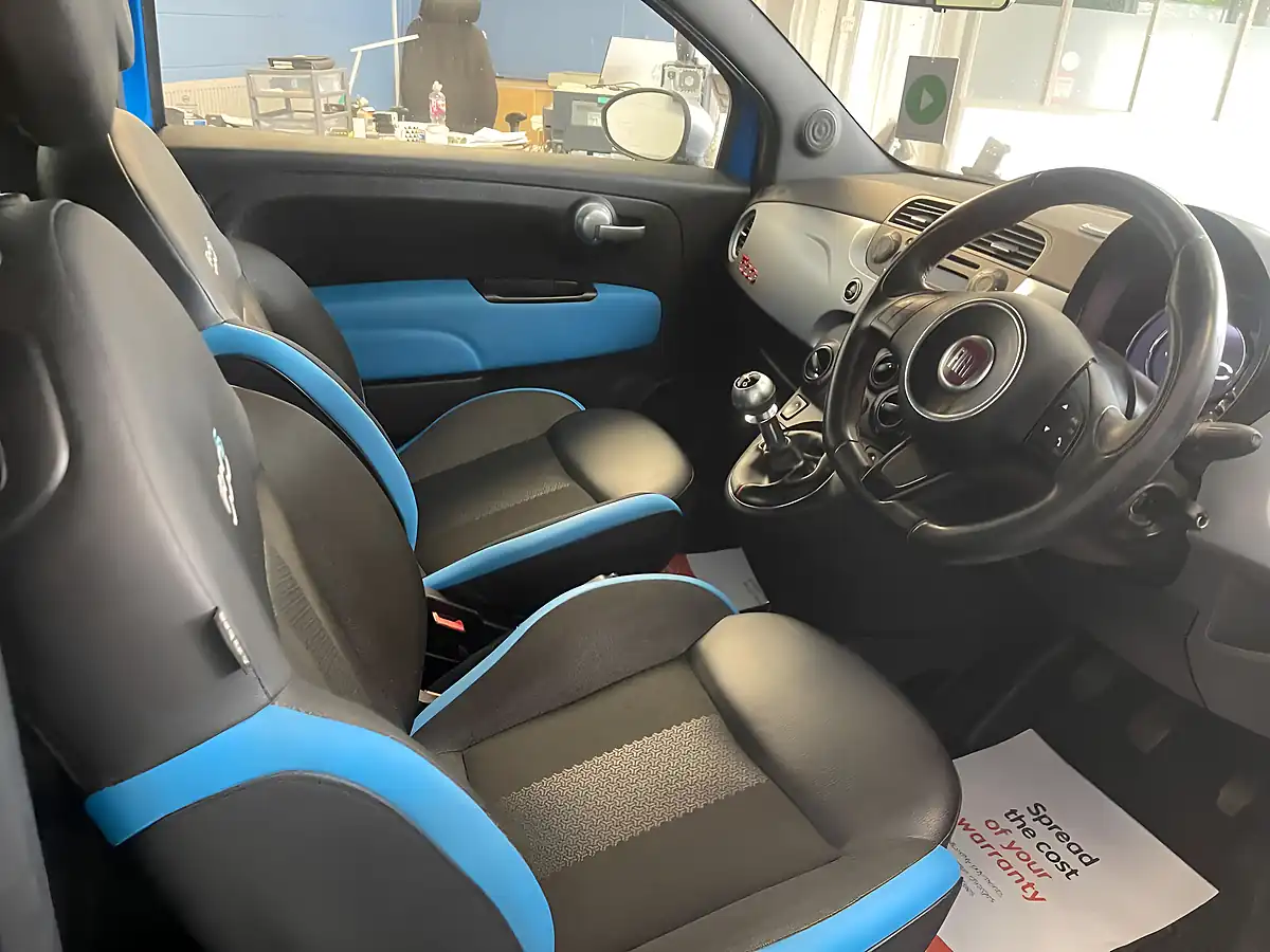 Used 2015 Fiat 500 S Blue - Interior and Exterior details 16