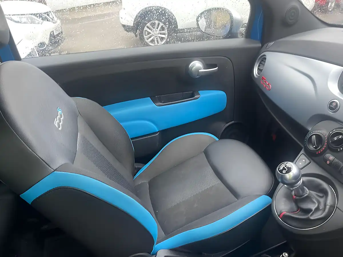 Used 2015 Fiat 500 S Blue - Interior and Exterior details 17