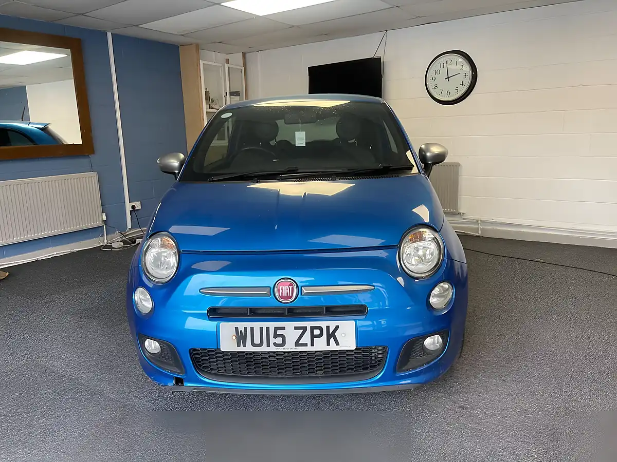 Used 2015 Fiat 500 S Blue - Interior and Exterior details 2
