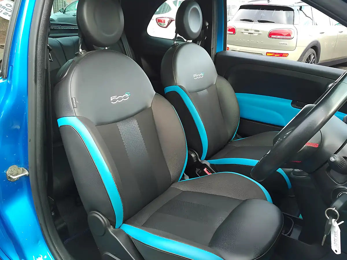 Used 2015 Fiat 500 S Blue - Interior and Exterior details 13