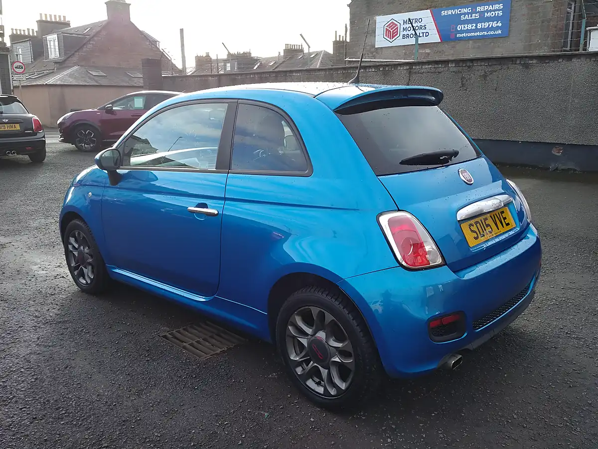 Used 2015 Fiat 500 S Blue - Interior and Exterior details 3