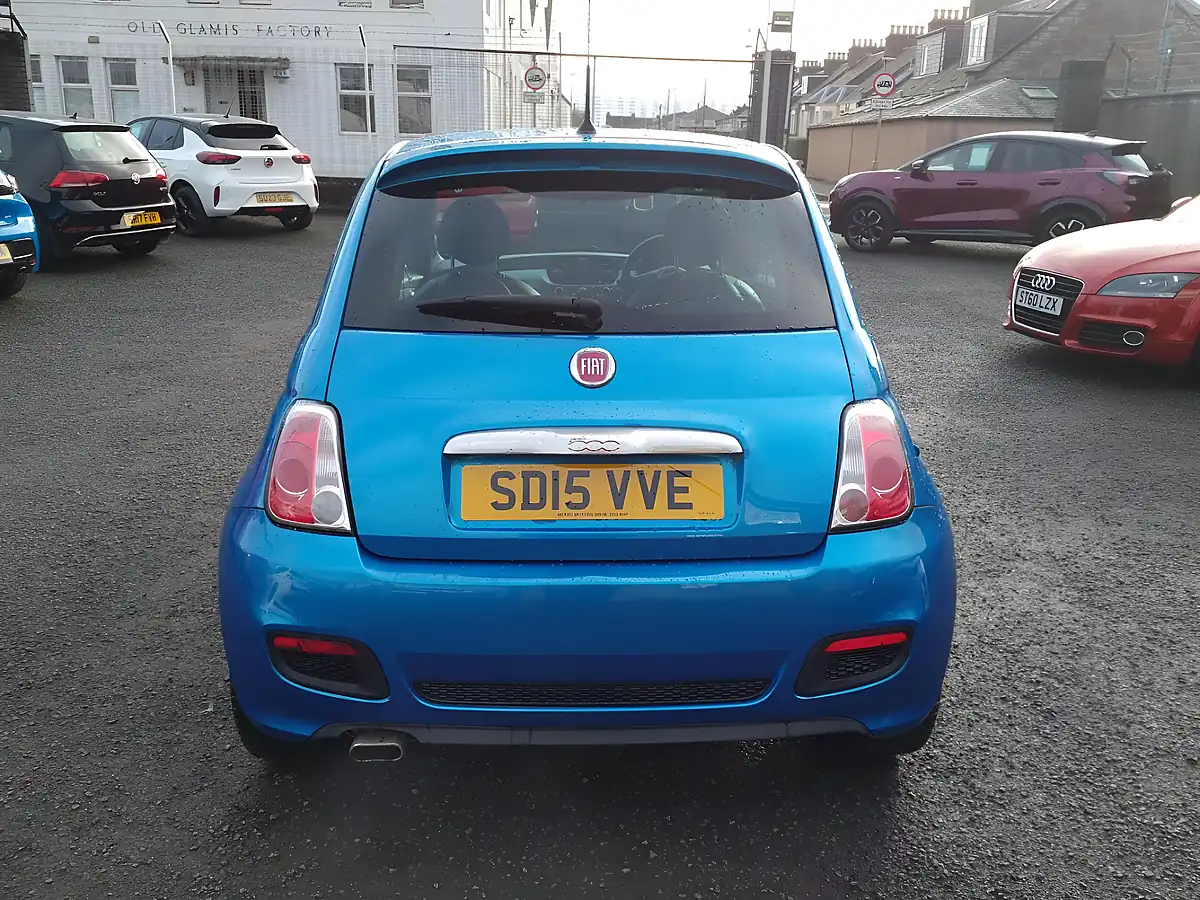 Used 2015 Fiat 500 S Blue - Interior and Exterior details 4