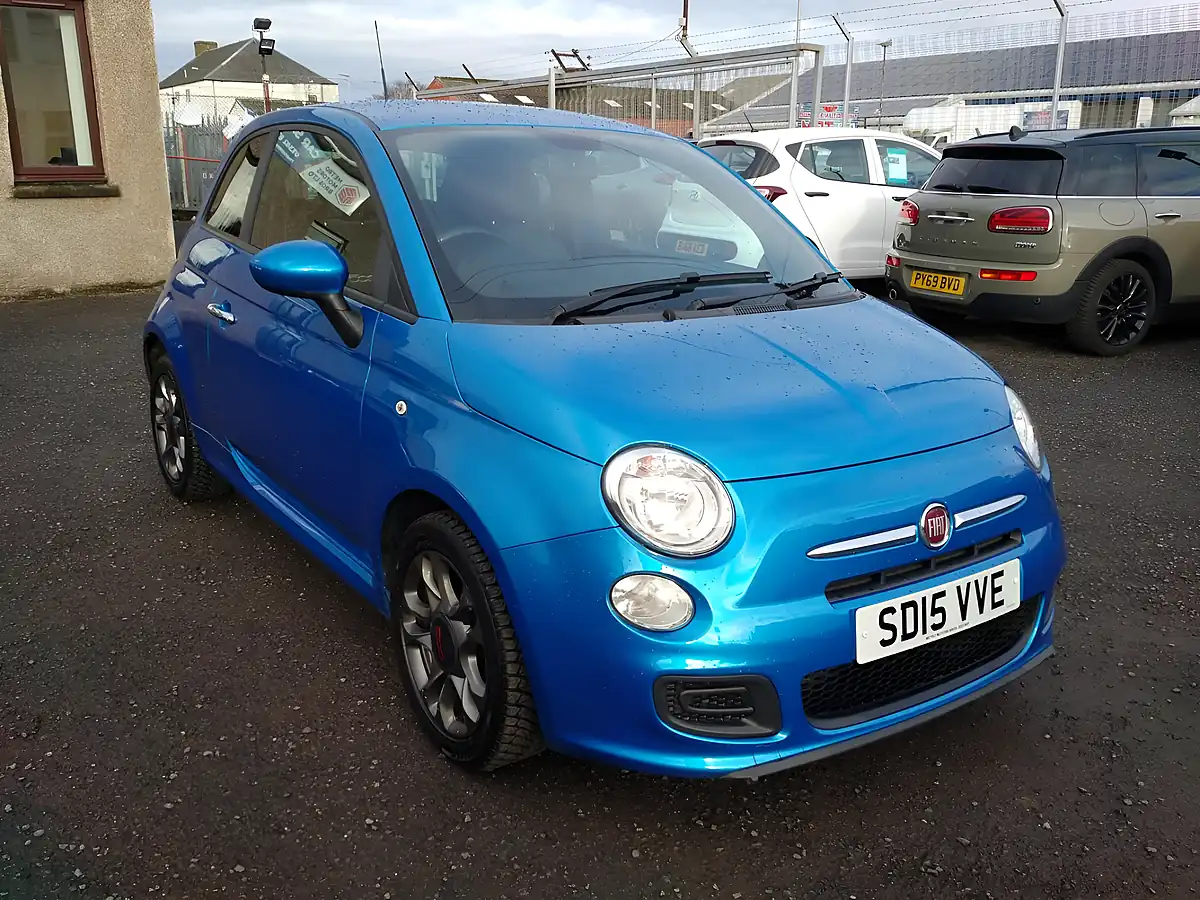 Used 2015 Fiat 500 S Blue - Interior and Exterior details 8