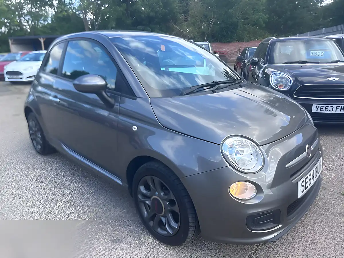 Used 2015 Fiat 500 S Grey - Front View