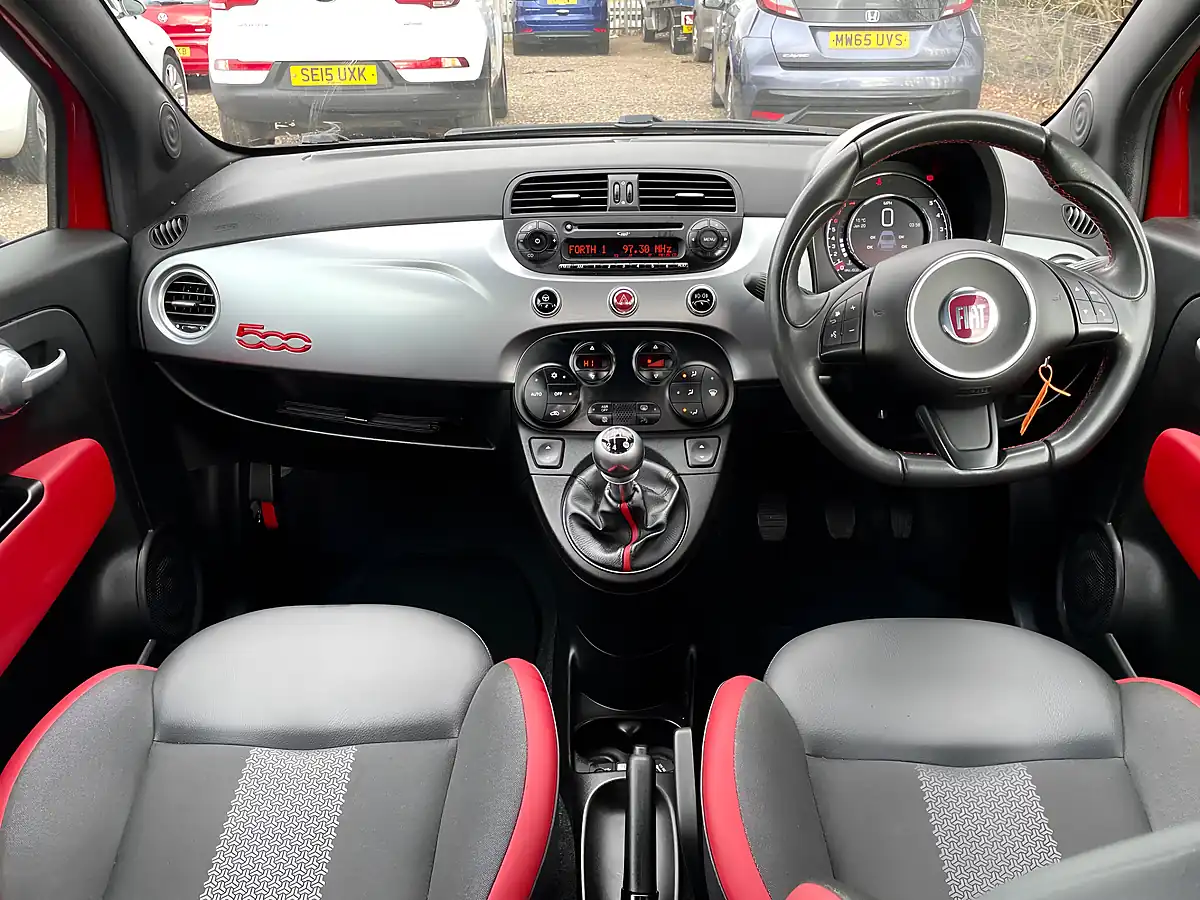 Used 2015 Fiat 500 S Red - Interior and Exterior details 14