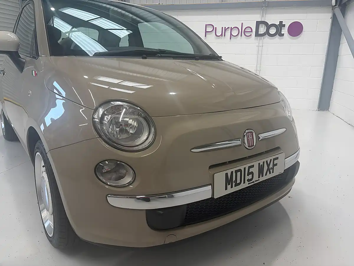 Used 2015 Fiat 500 Vintage 57 Brown - Interior and Exterior details 2