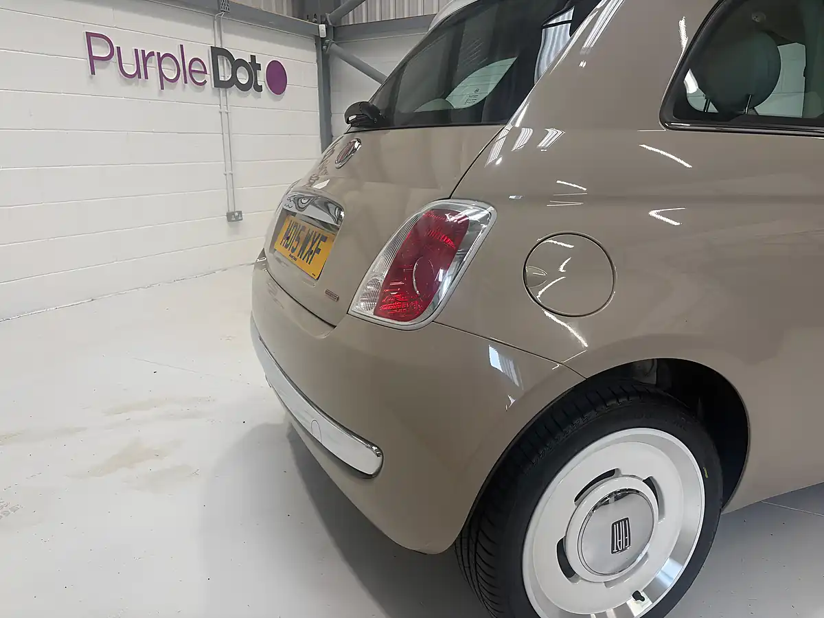 Used 2015 Fiat 500 Vintage 57 Brown - Interior and Exterior details 4