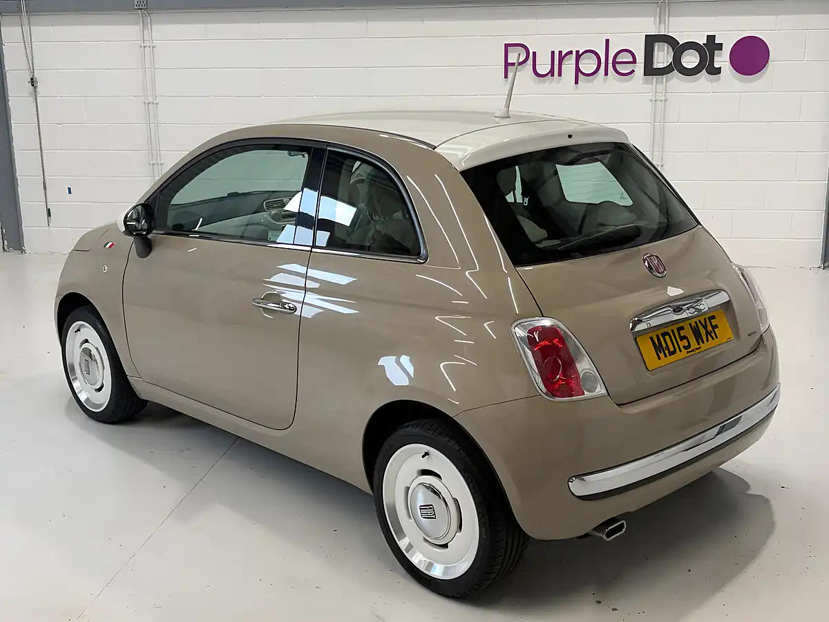 Used 2015 Fiat 500 Vintage 57 Brown - Interior and Exterior details 6