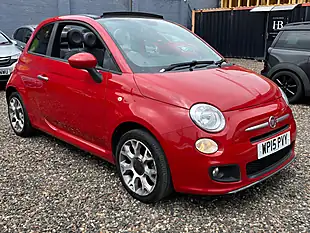 Used 2015 Fiat 500C S Red - Interior and Exterior details 2