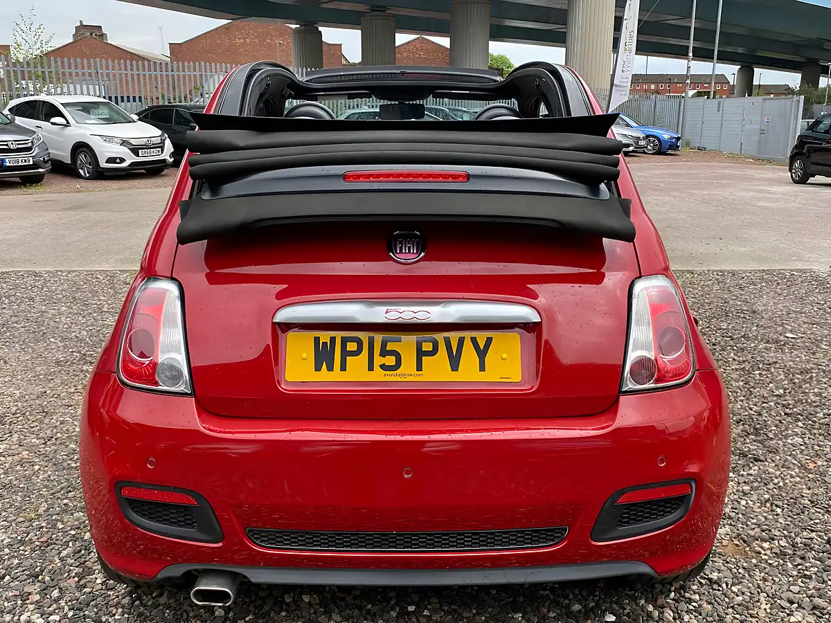 Used 2015 Fiat 500C S Red - Interior and Exterior details 8
