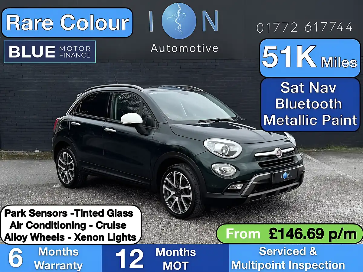 Used 2015 Fiat 500x Cross Plus Toscana Green Met - Front View