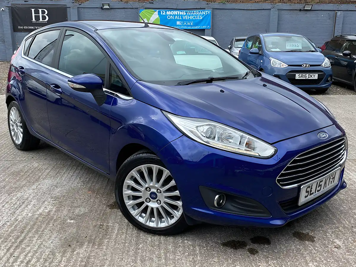 Used 2015 Ford Fiesta Titanium Blue - Front View