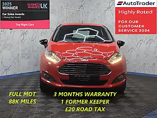 Used 2015 Ford Fiesta Zetec Red - Interior and Exterior details 2