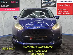 Used 2015 Ford Fiesta Zetec S Blue - Interior and Exterior details 2
