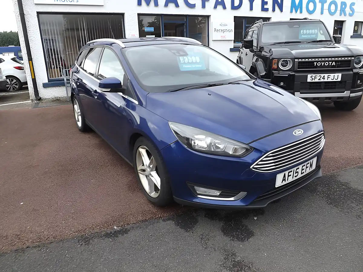Used 2015 Ford Focus Titanium Blue - Front View