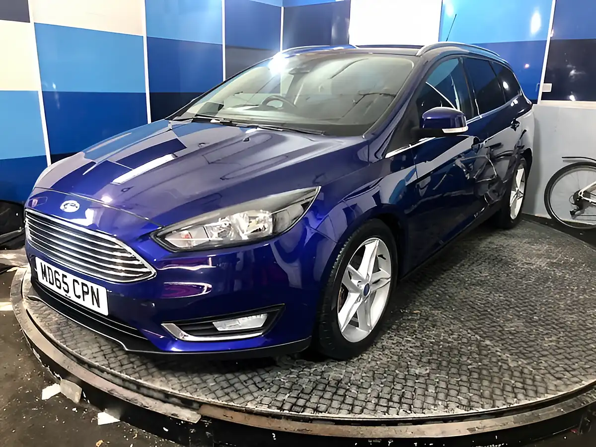 Used 2015 Ford Focus Titanium Deep Impact Blue - Front View