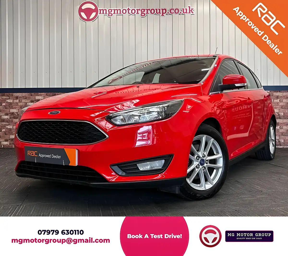 Used 2015 Ford Focus Zetec Race Red - Front View