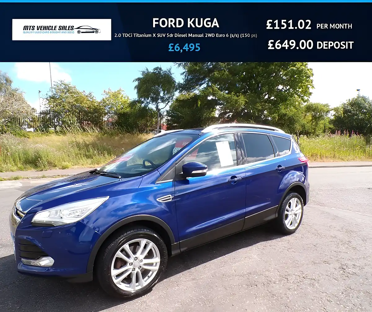 Used 2015 Ford Kuga Titanium X Blue - Front View