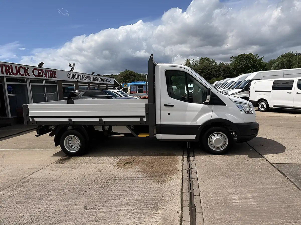 Used 2015 Ford Transit 350 Mwb L2 H1 One Stop Dropside White - Interior and Exterior details 2