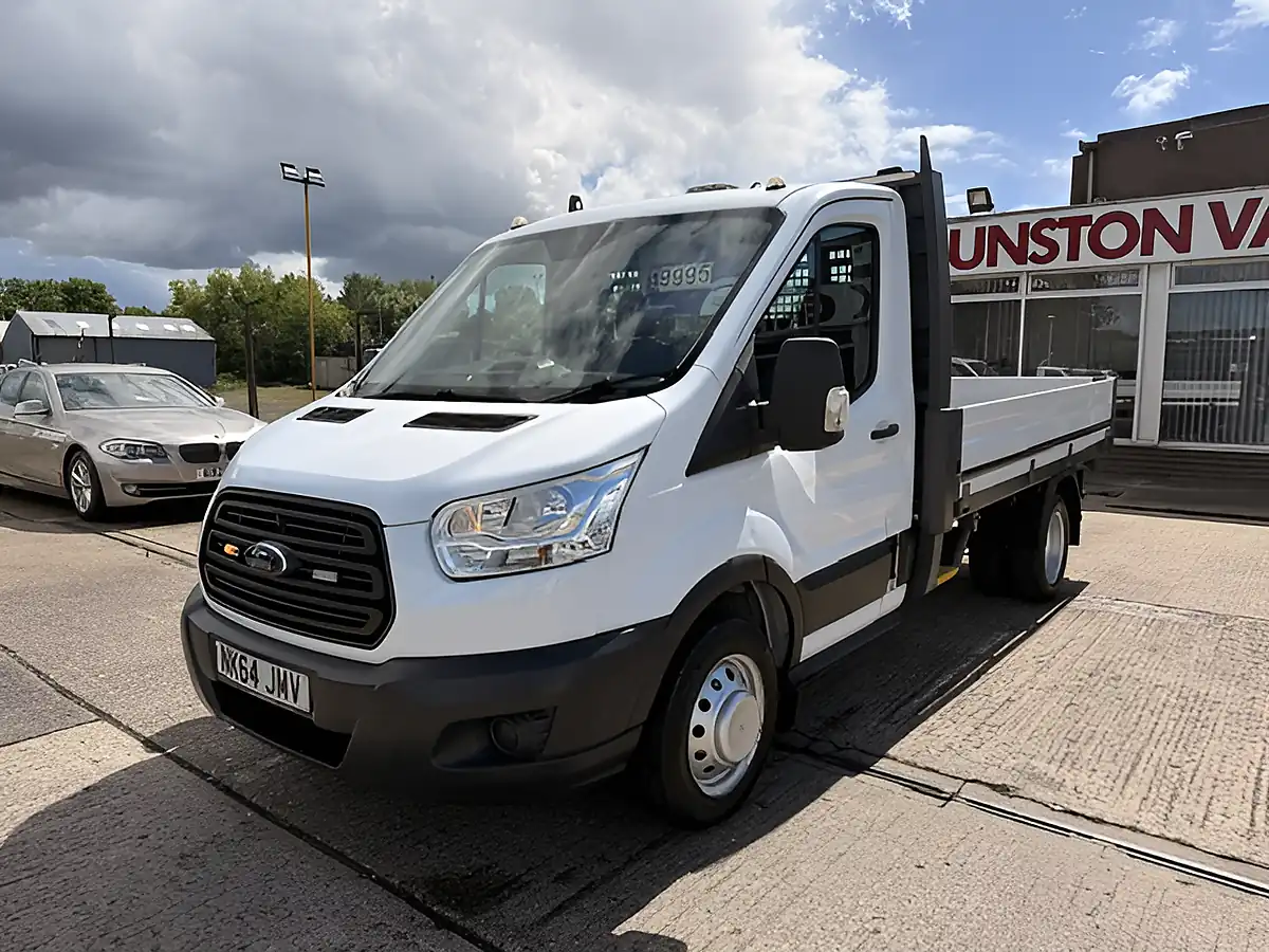 Used 2015 Ford Transit 350 Mwb L2 H1 One Stop Dropside White - Interior and Exterior details 8