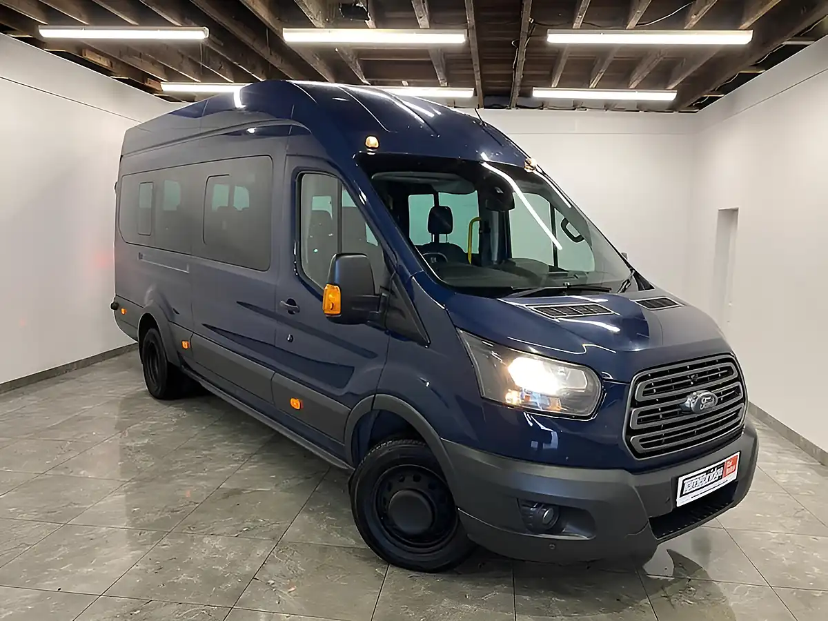 Used 2015 Ford Transit Trend L4 H3 Blue - Front View