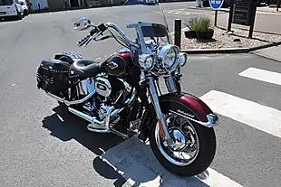 Used 2015 Harley-Davidson Softail Heritage Flstc Red - Interior and Exterior details 13