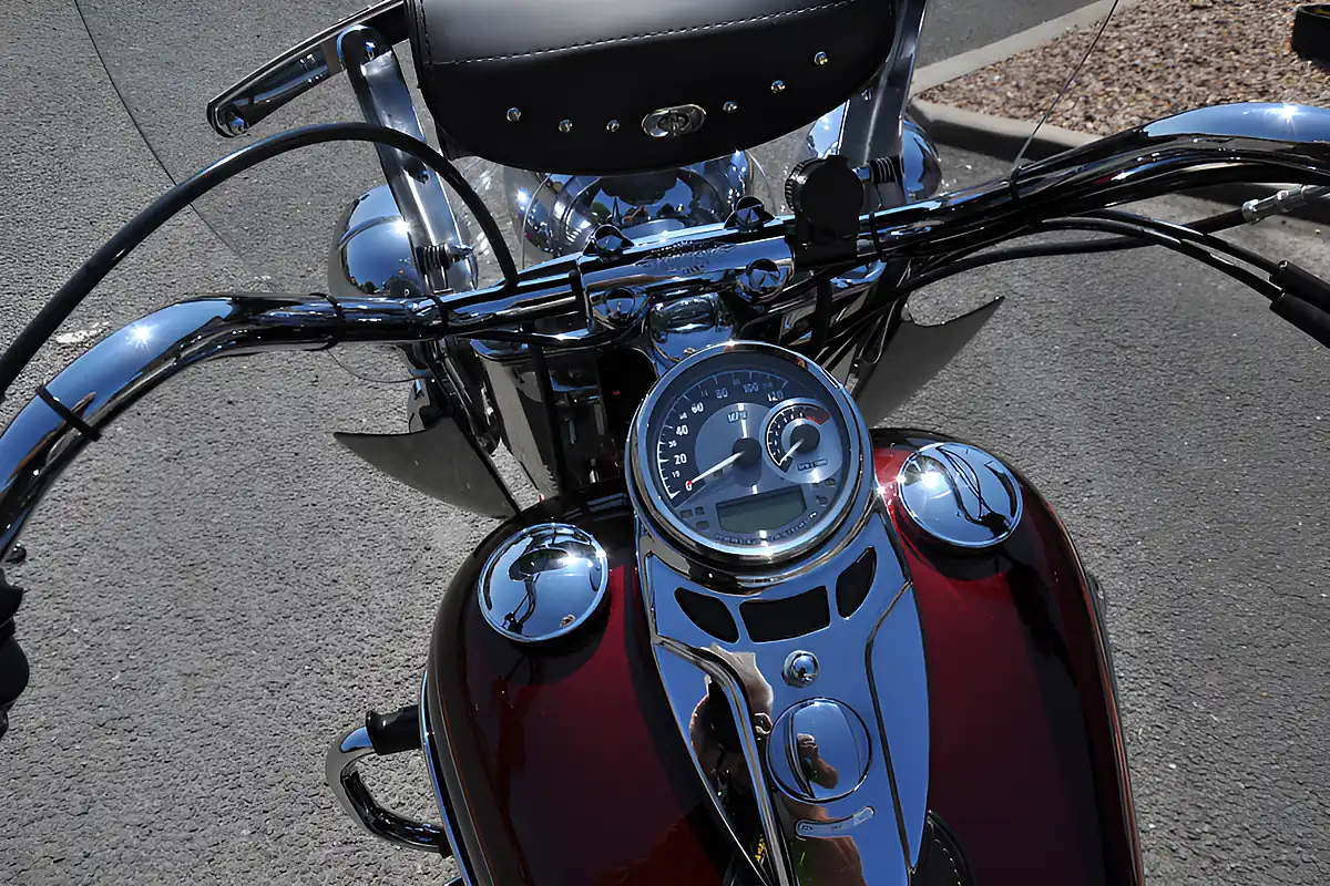 Used 2015 Harley-Davidson Softail Heritage Flstc Red - Interior and Exterior details 7