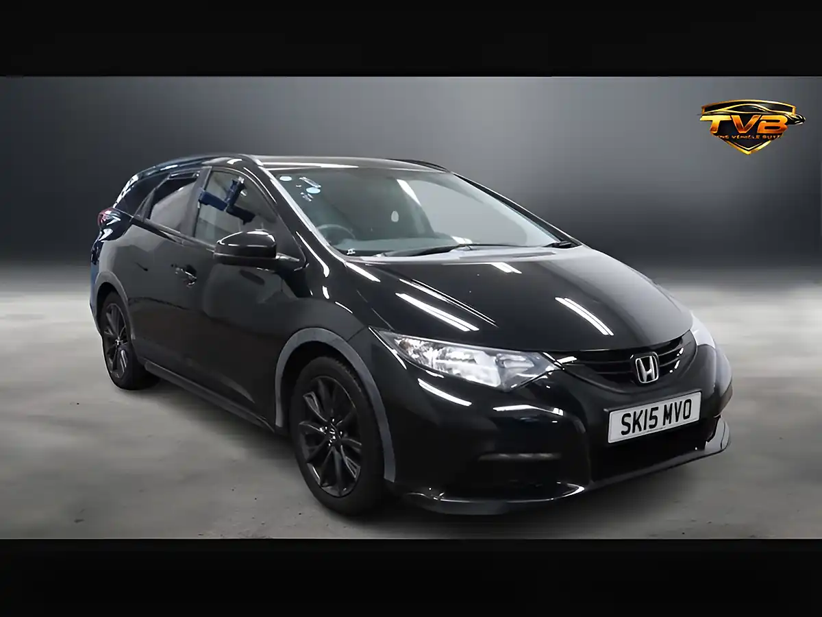 Used 2015 Honda Civic Black Edition Black - Front View