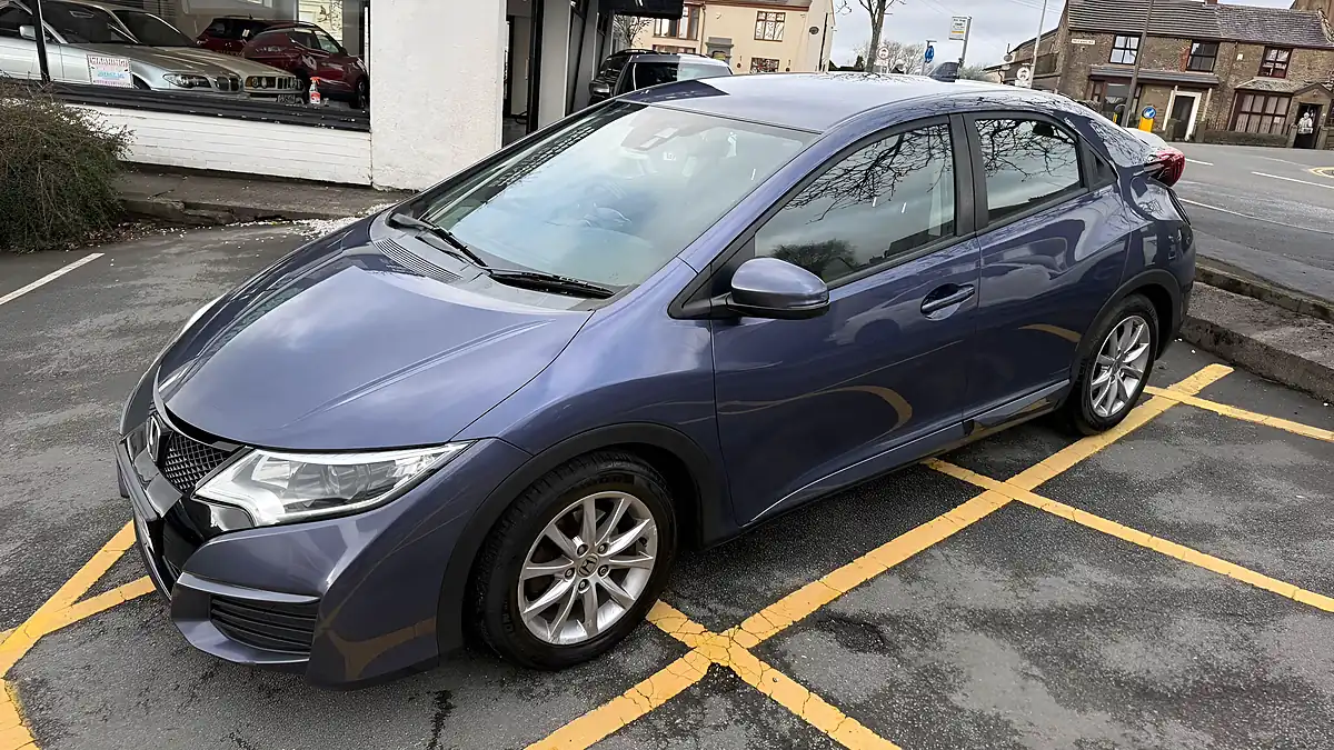 Used 2015 Honda Civic S Blue - Interior and Exterior details 13