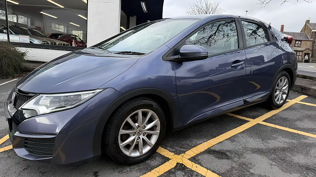 Used 2015 Honda Civic S Blue - Interior and Exterior details 3
