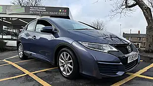 Used 2015 Honda Civic S Blue - Interior and Exterior details 8