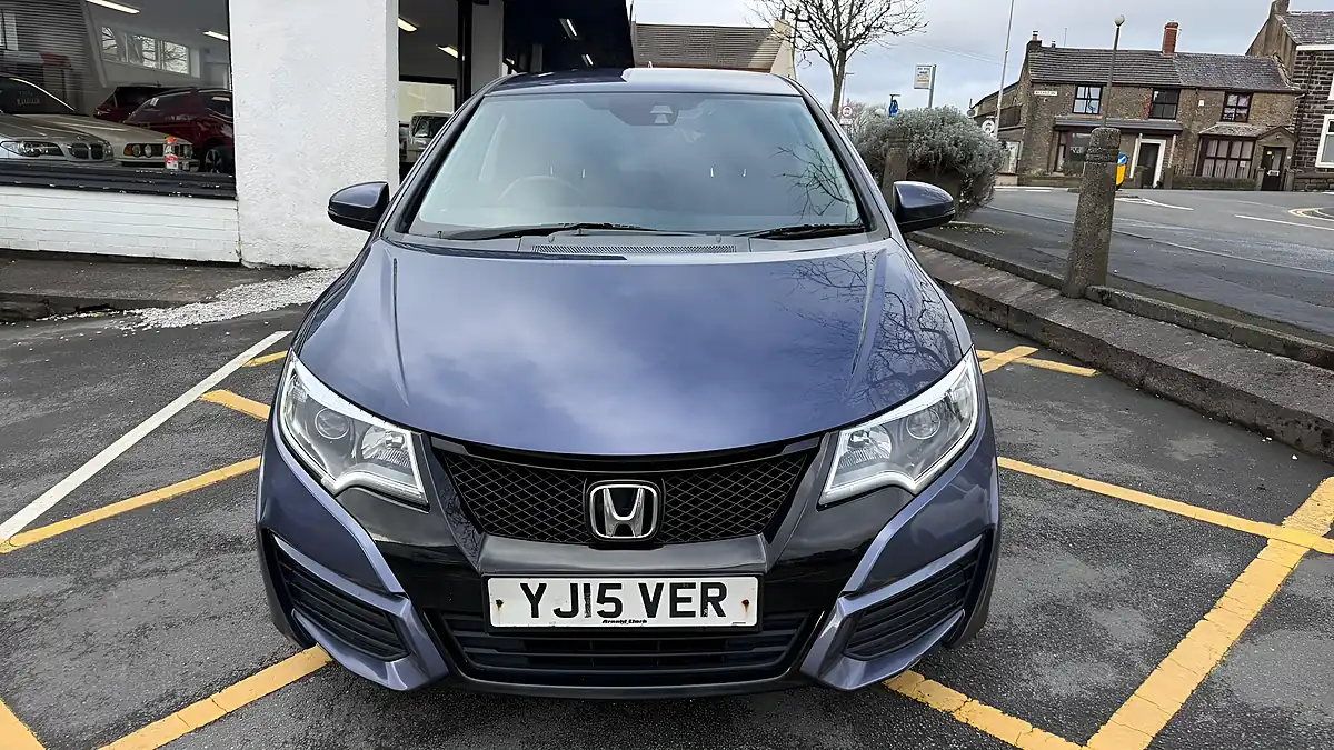 Used 2015 Honda Civic S Blue - Interior and Exterior details 9