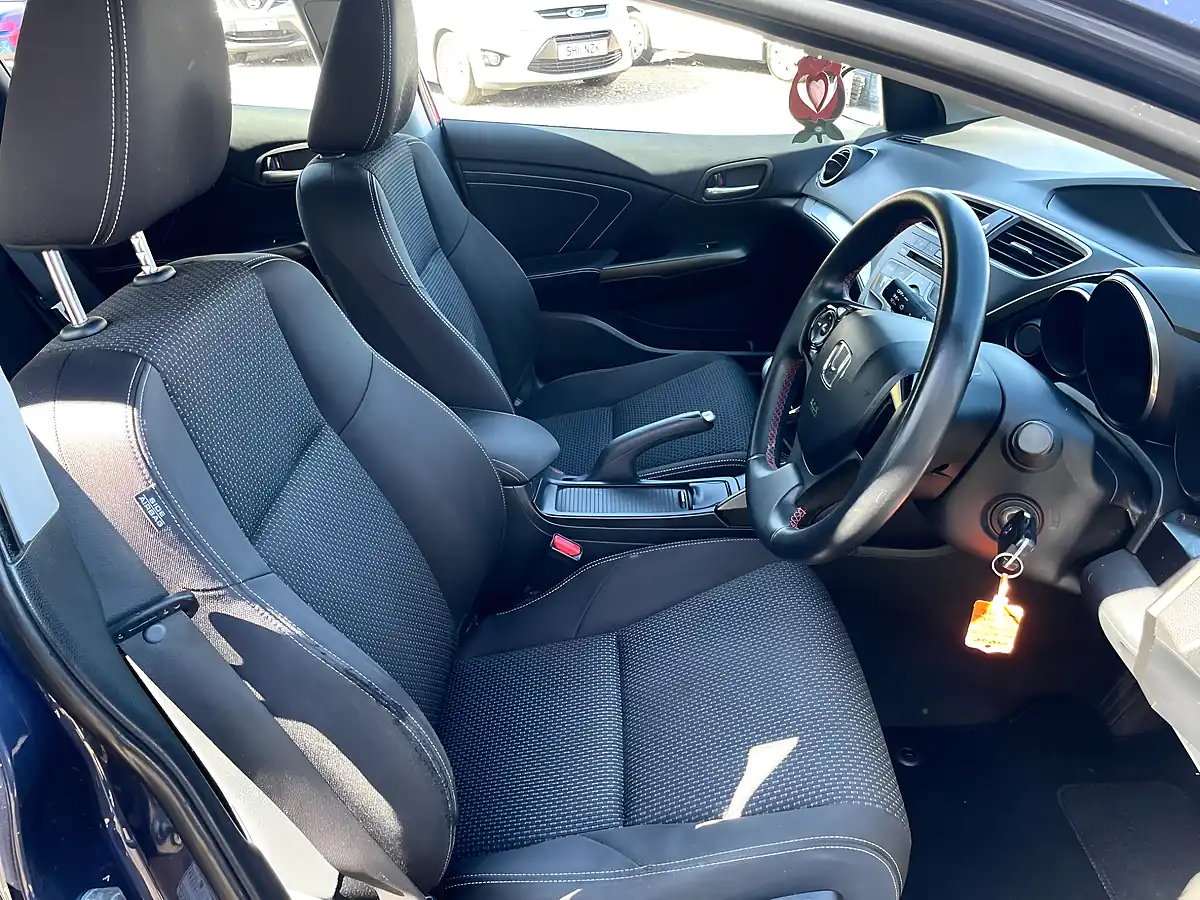 Used 2015 Honda Civic S Blue - Interior and Exterior details 12