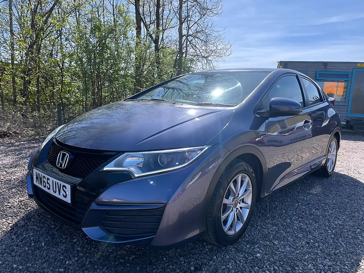 Used 2015 Honda Civic S Blue - Interior and Exterior details 2