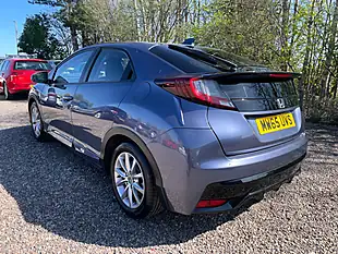 Used 2015 Honda Civic S Blue - Interior and Exterior details 4