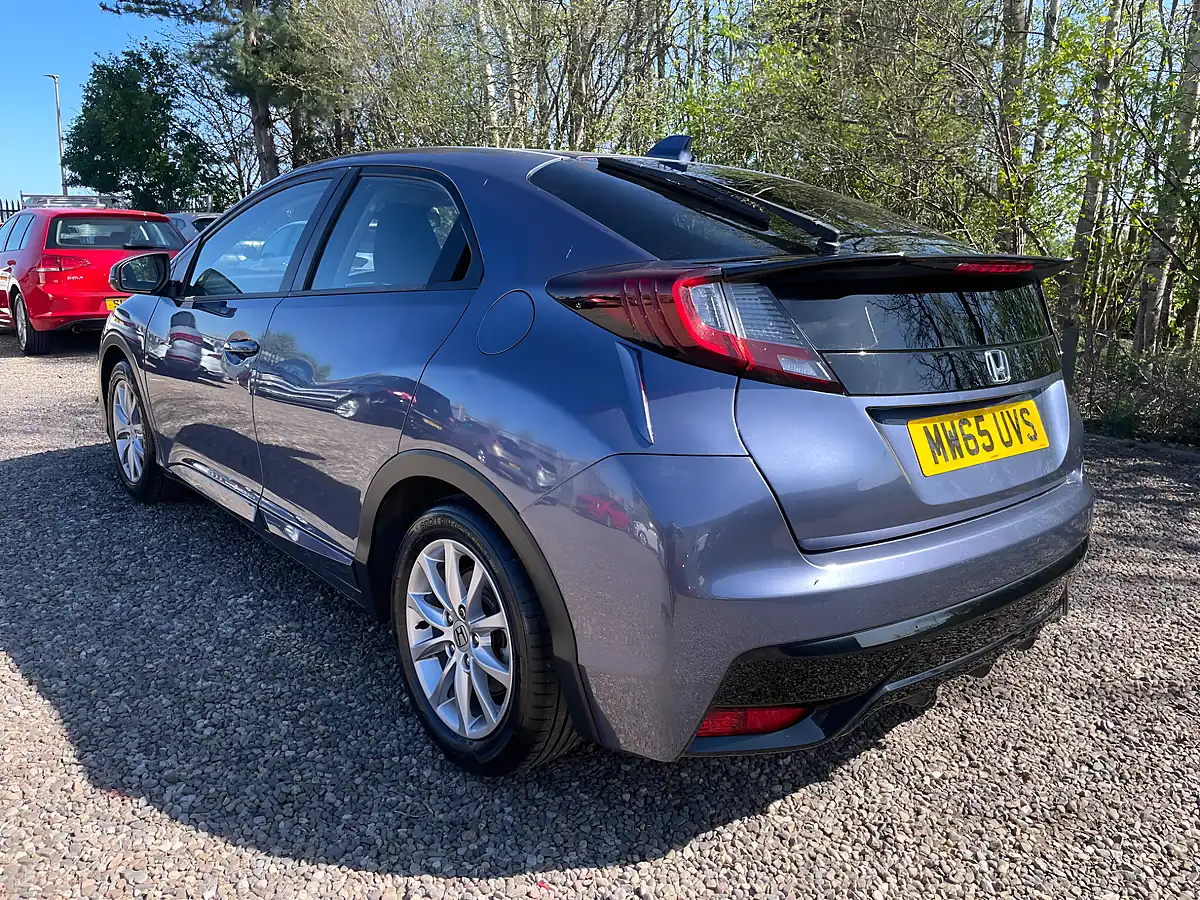 Used 2015 Honda Civic S Blue - Interior and Exterior details 4