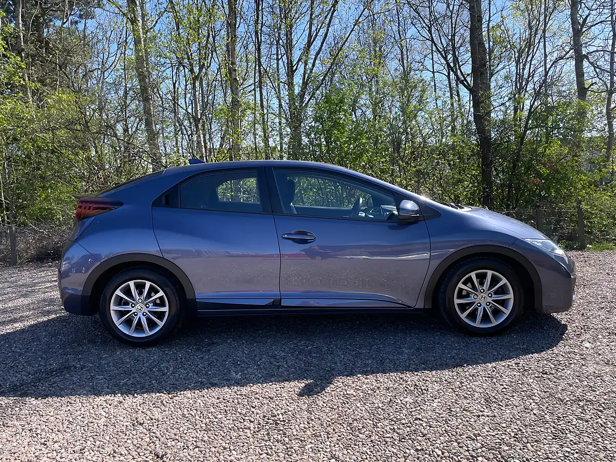 Used 2015 Honda Civic S Blue - Interior and Exterior details 5