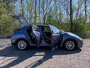 Used 2015 Honda Civic S Blue - Interior and Exterior details 7