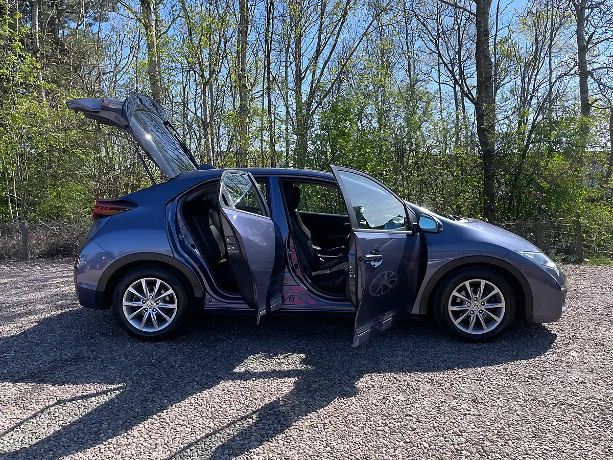 Used 2015 Honda Civic S Blue - Interior and Exterior details 7