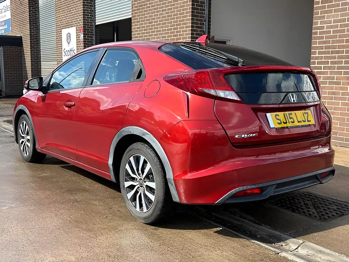 Used 2015 Honda Civic S Red - Interior and Exterior details 5