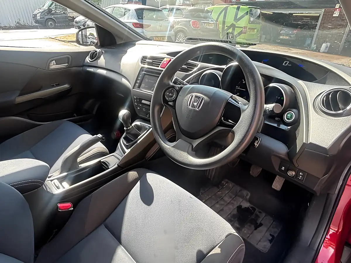 Used 2015 Honda Civic S Red - Interior and Exterior details 9