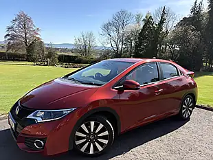 Used 2015 Honda Civic Se+ Metallic Burgundy Red - Interior and Exterior details 2