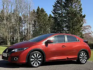 Used 2015 Honda Civic Se+ Metallic Burgundy Red - Interior and Exterior details 4