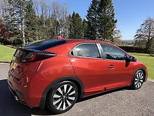 Used 2015 Honda Civic Se+ Metallic Burgundy Red - Interior and Exterior details 5