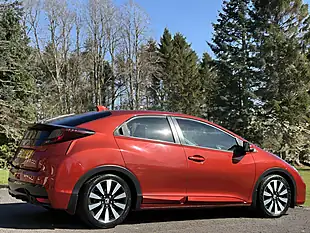 Used 2015 Honda Civic Se+ Metallic Burgundy Red - Interior and Exterior details 6