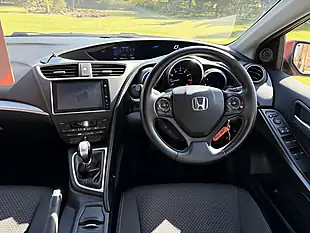 Used 2015 Honda Civic Se+ Metallic Burgundy Red - Interior and Exterior details 9