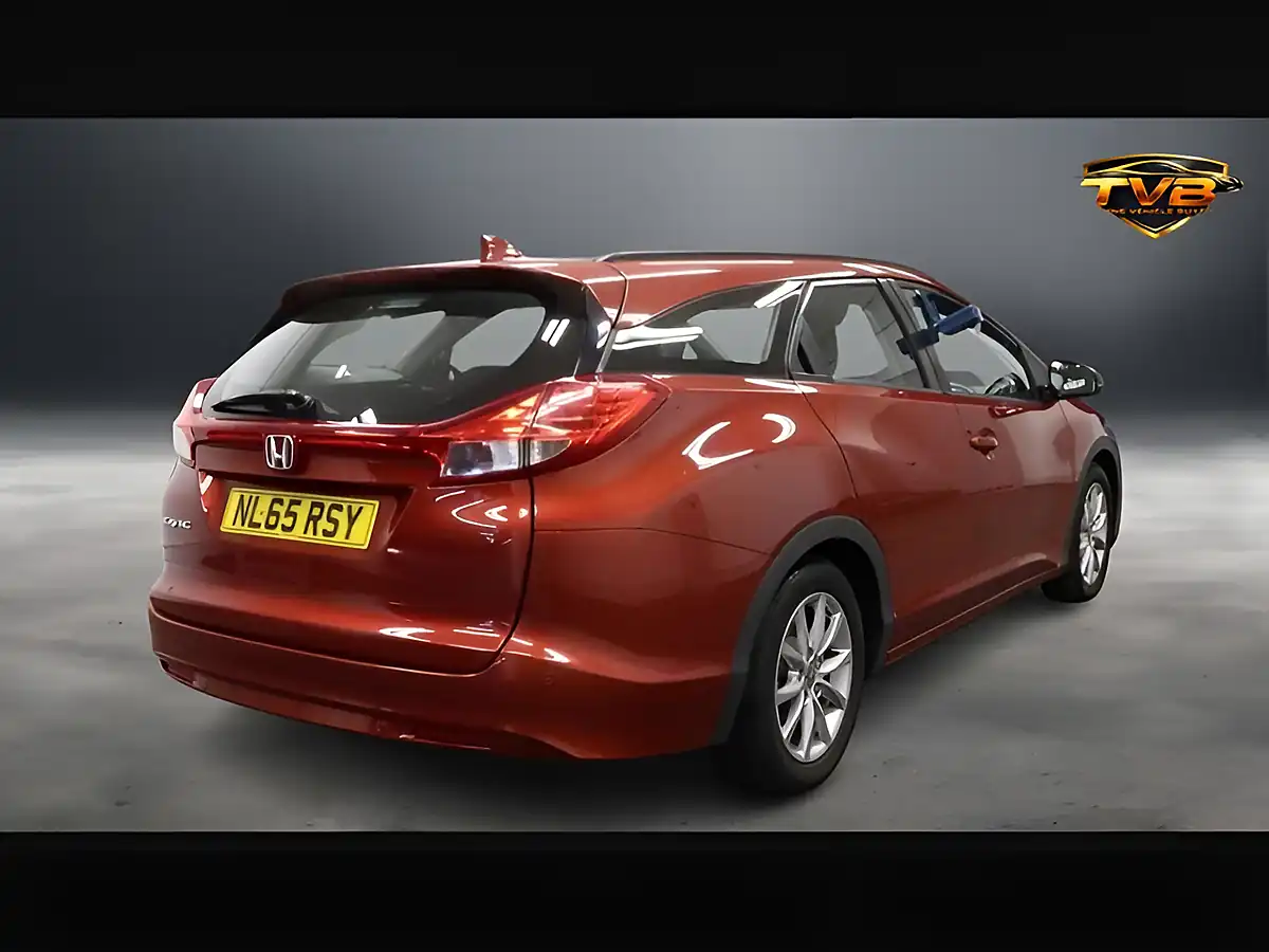 Used 2015 Honda Civic Se+ Milano Red - Interior and Exterior details 3