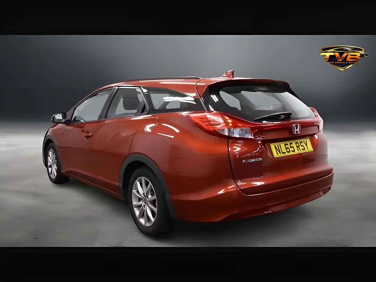 Used 2015 Honda Civic Se+ Milano Red - Interior and Exterior details 4