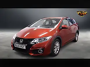 Used 2015 Honda Civic Se+ Milano Red - Interior and Exterior details 7
