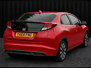 Used 2015 Honda Civic Se Plus Red - Interior and Exterior details 4